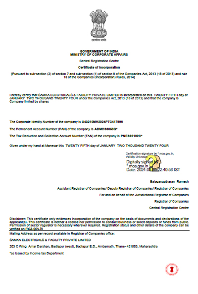Certificate 1